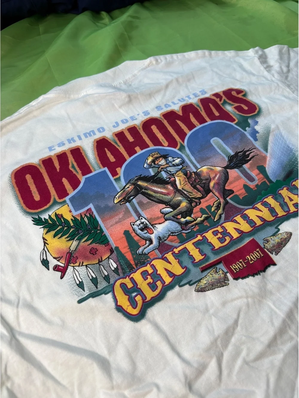 07 Eskimo Joe’s Oklahoma 100th Centennial Y2K Graphic Tee M